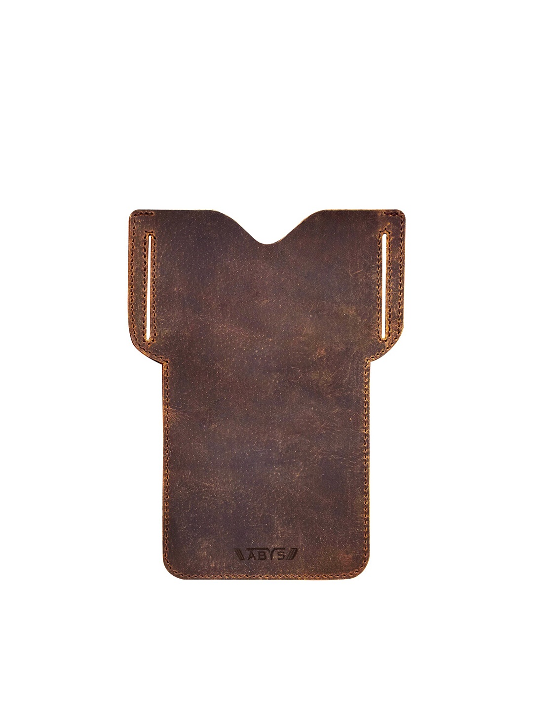 

ABYS Men Brown Leather Passport Holder