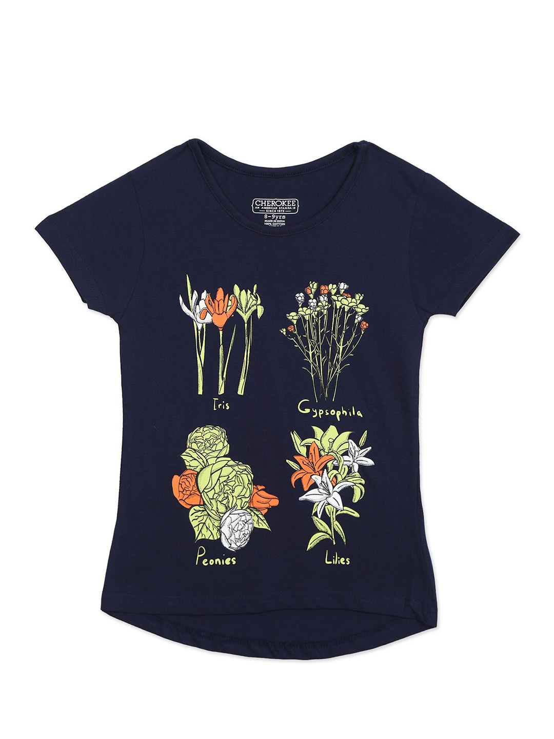 

Cherokee Girls Blue Printed T-shirt
