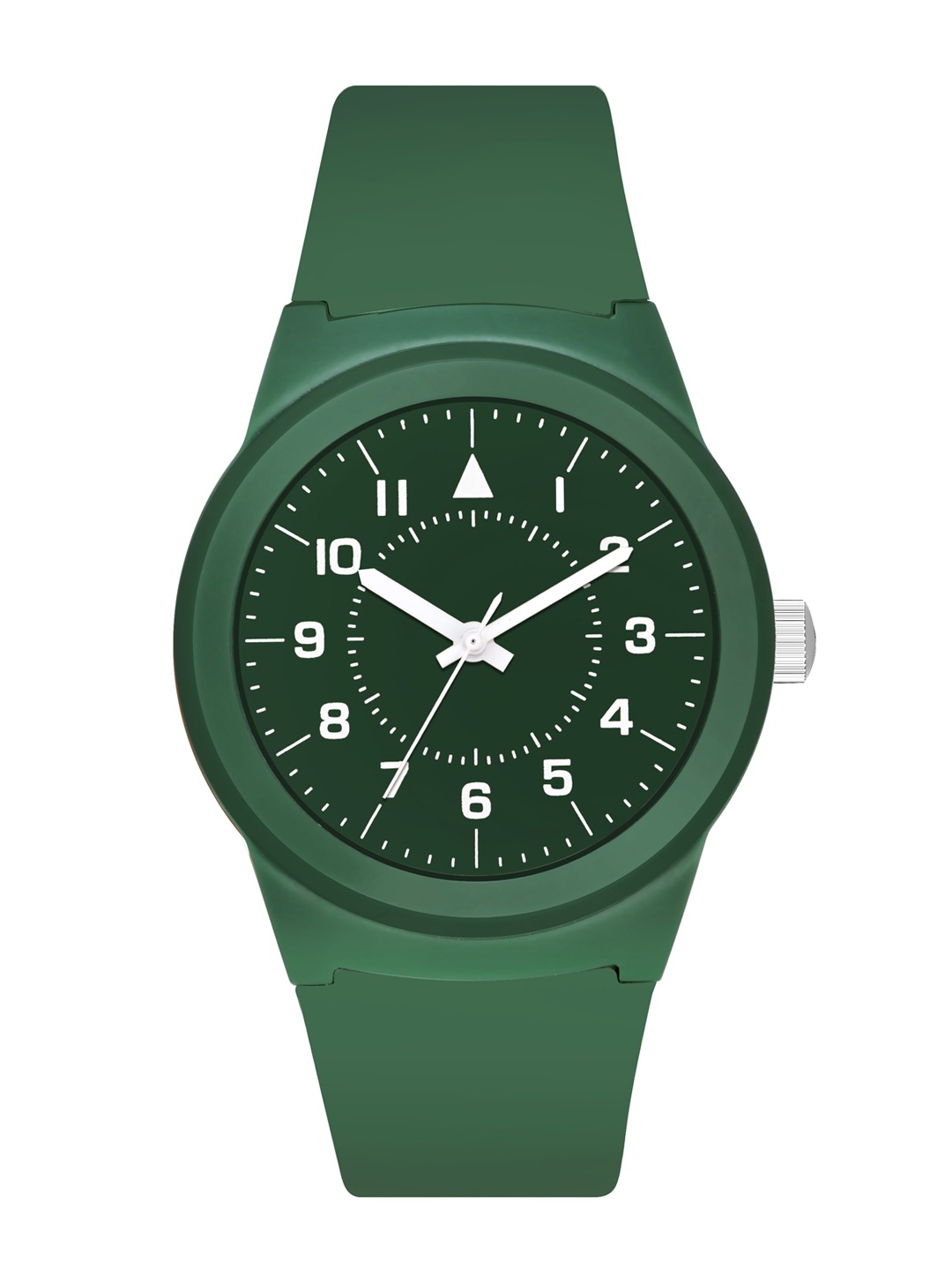 

PERCLUTION ENTERPRISE Men Green Dial & Green Straps Analogue Watch