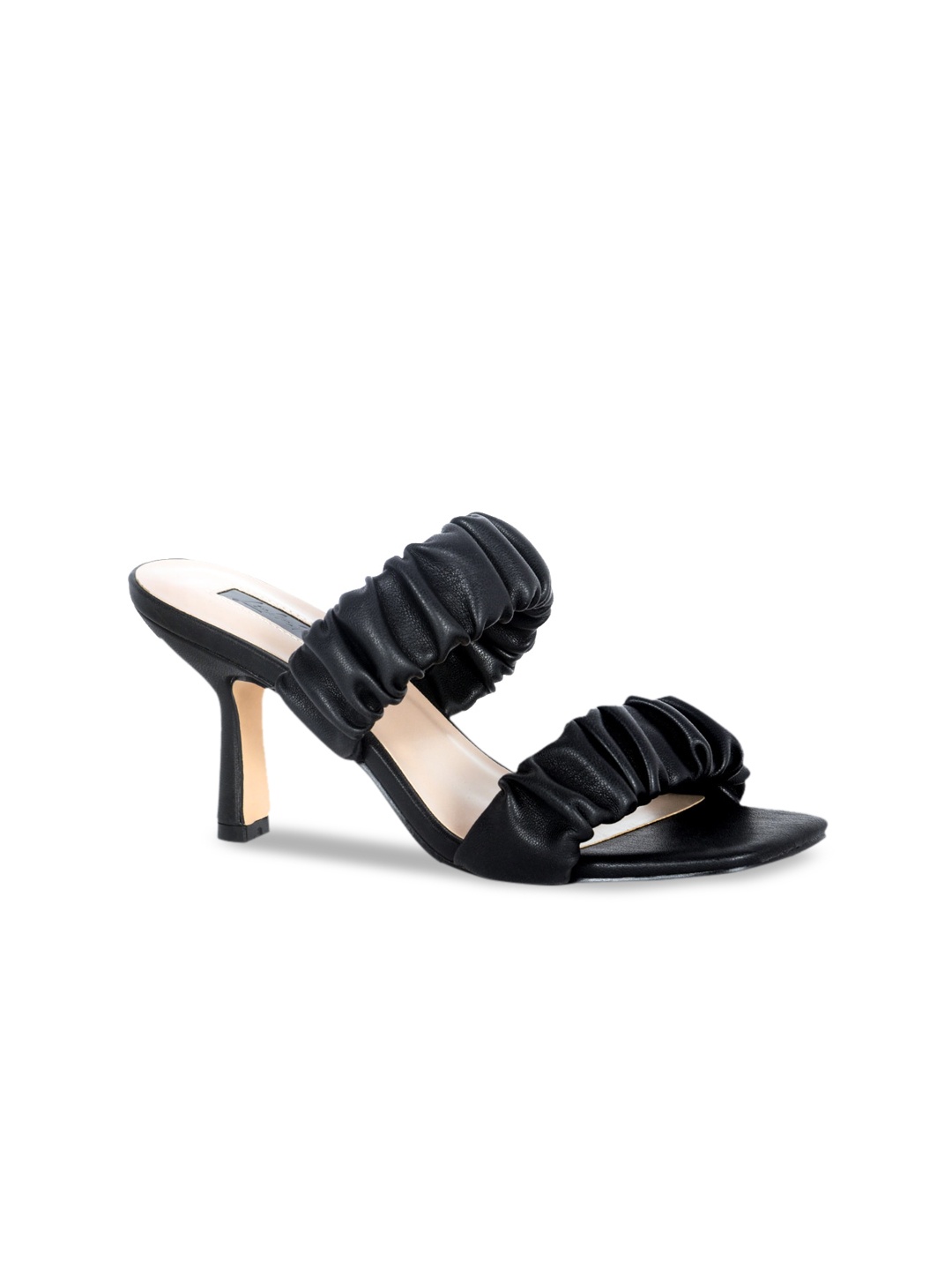 

London Rag Black Solid Slim Heels