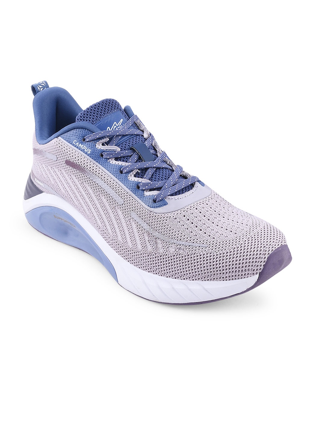 

Campus Men Purple & Grey Colourblocked Mesh Running Shoe