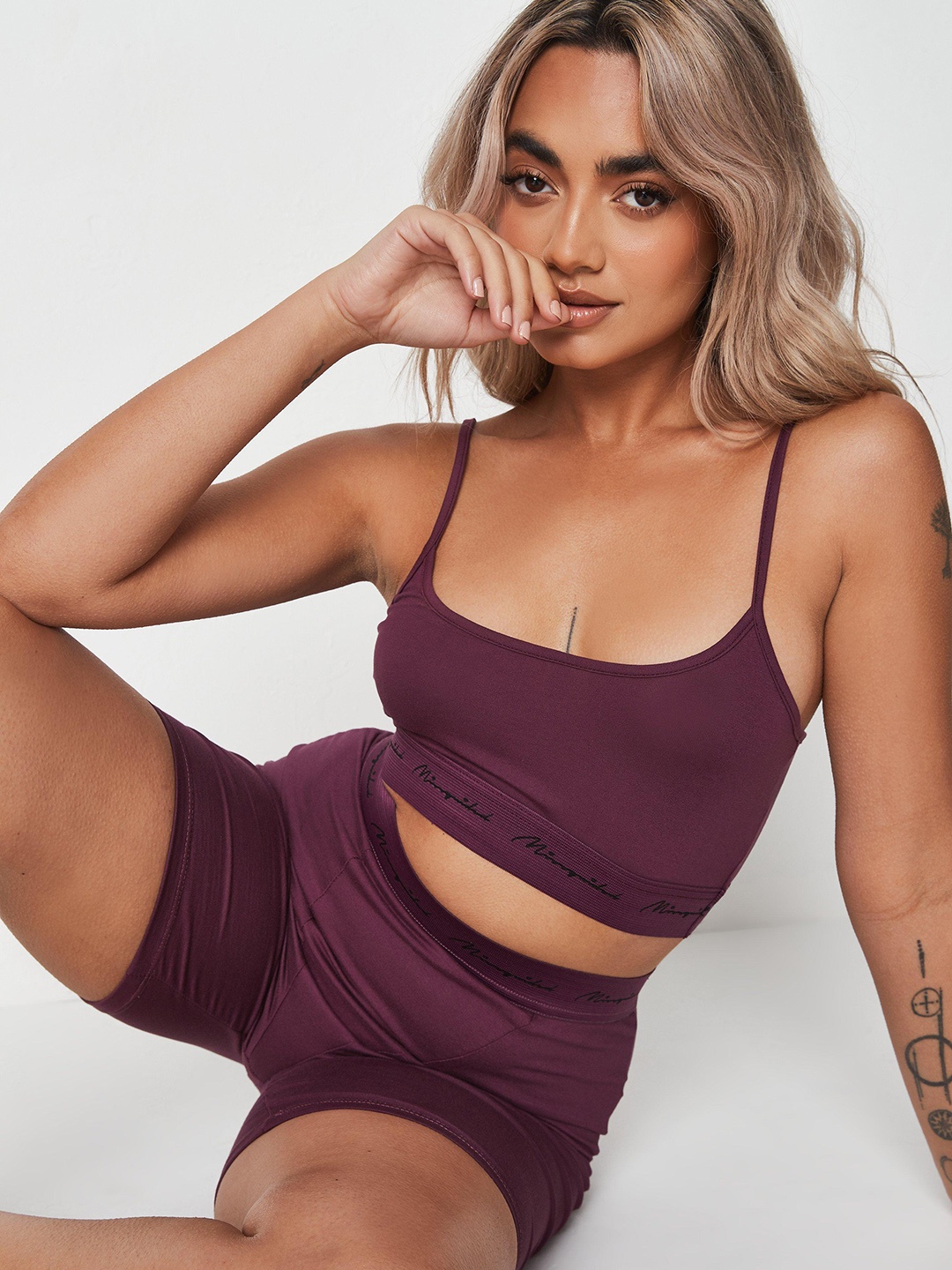 

Missguided Purple Bralette Crop Top