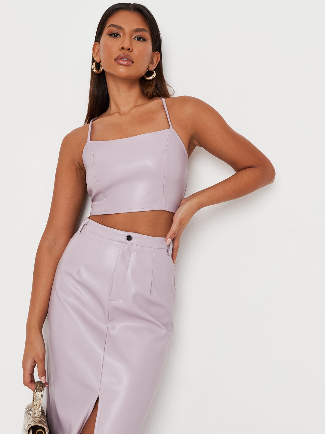 

Missguided Lavender Styled Back Top