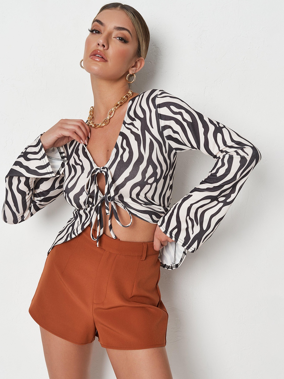 

Missguided Women Brown Solid Regular Shorts