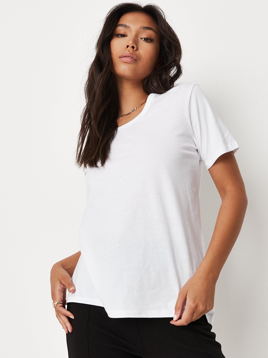 

Missguided Women White T-shirt