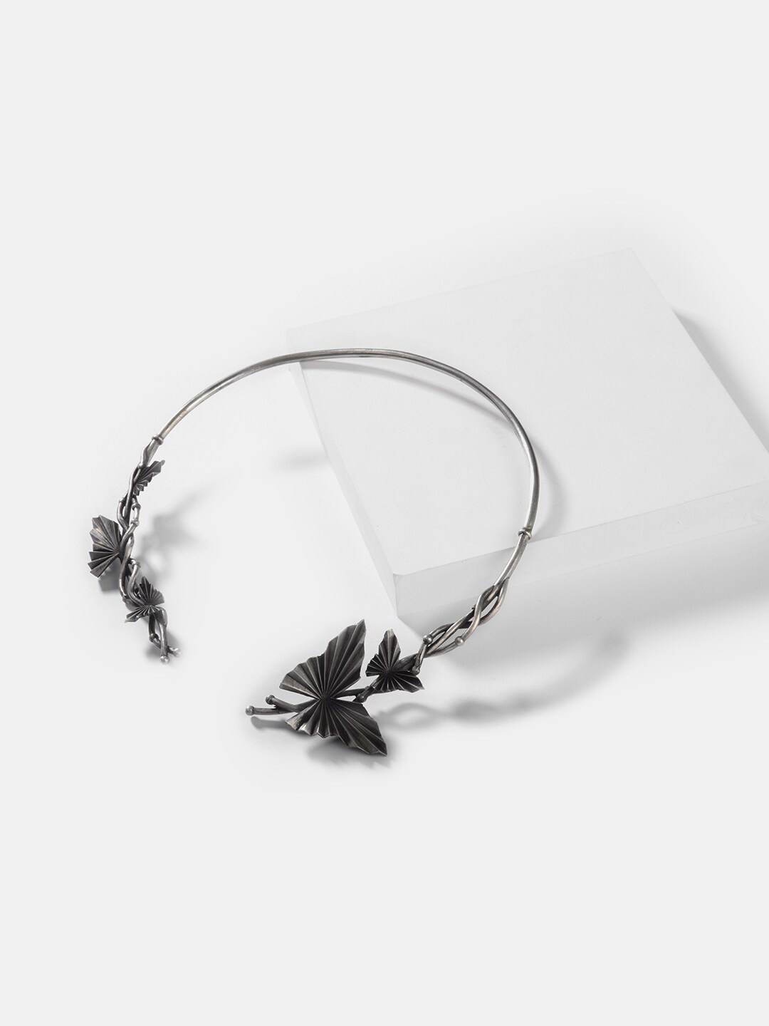 

SHAYA Silver-Toned Sterling Silver Oxidised Necklace