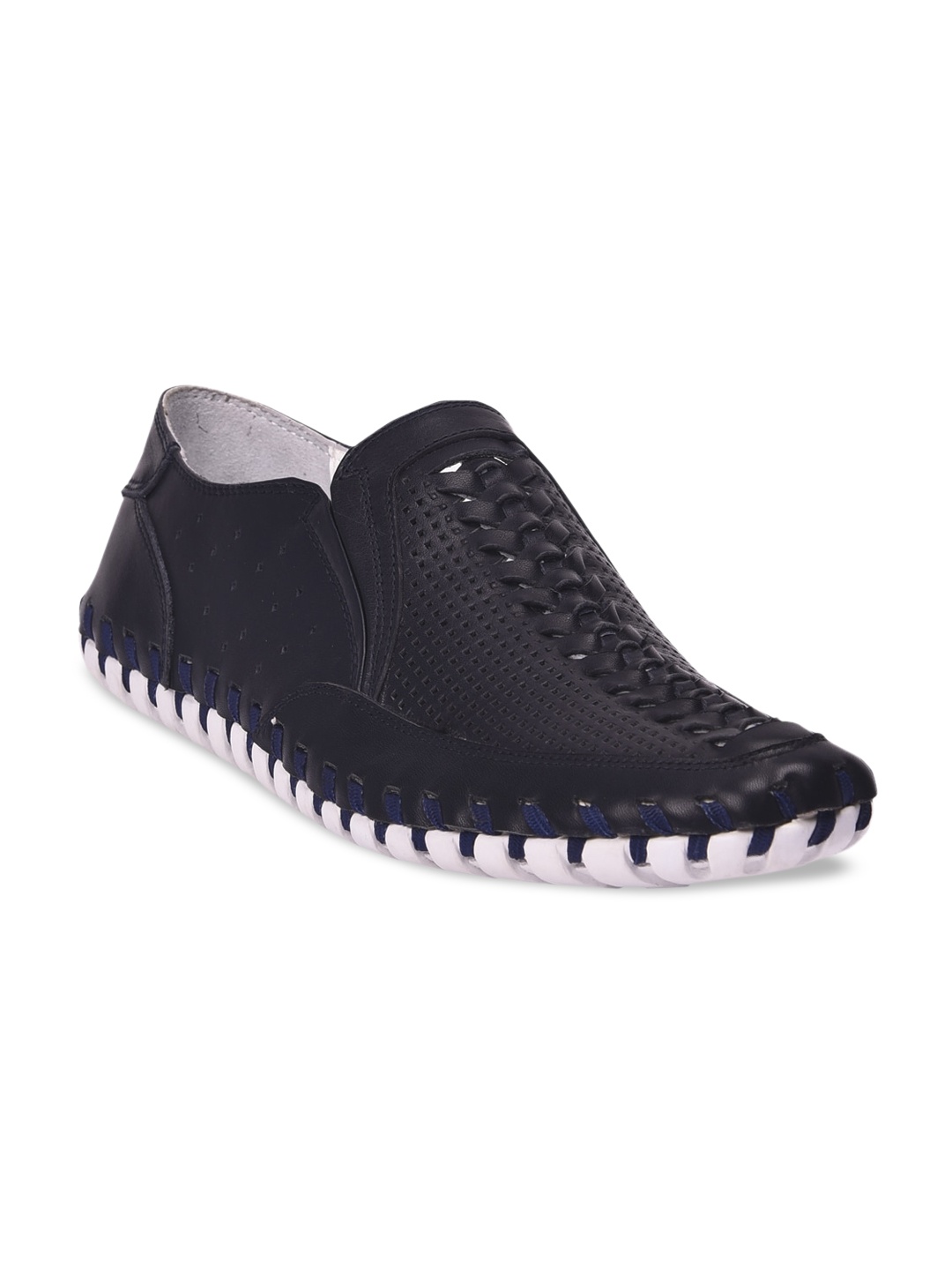 

Pavers England Men Navy Blue Slip-On Sneakers