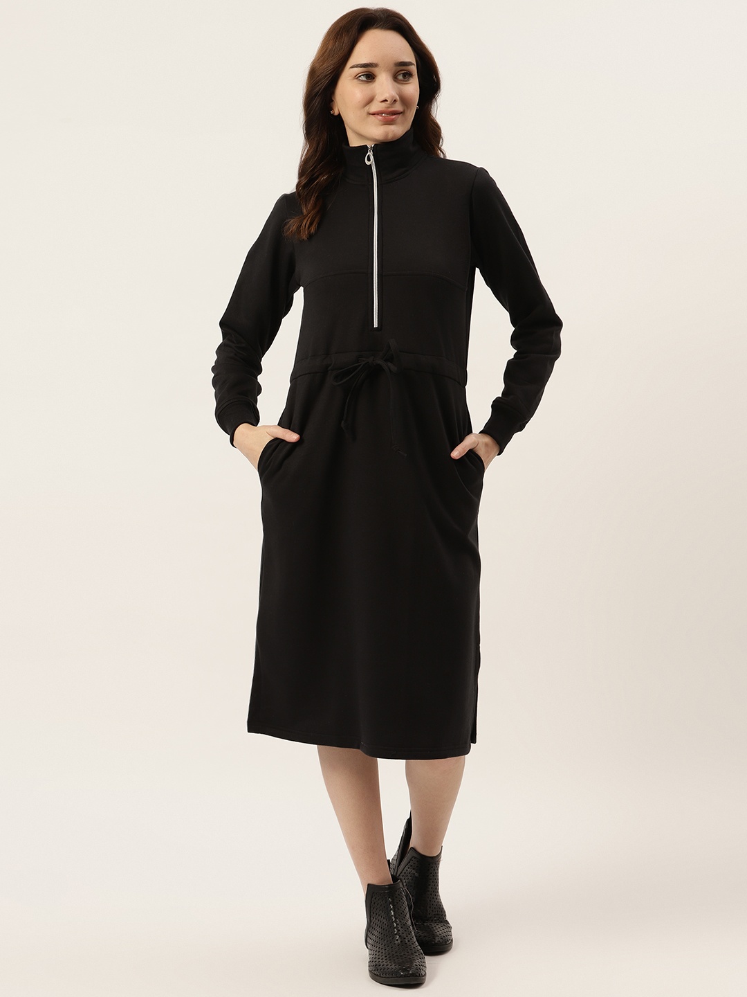 

BRINNS Black Midi Jumper Dress