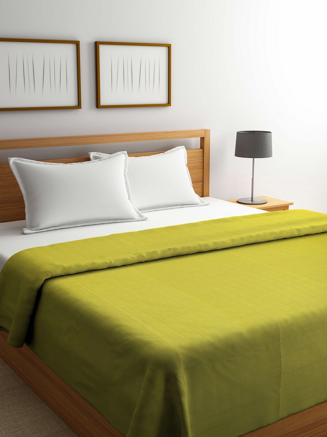 

Raymond Home Green Solid 200 GSM Mild Winter Double Bed Quilt