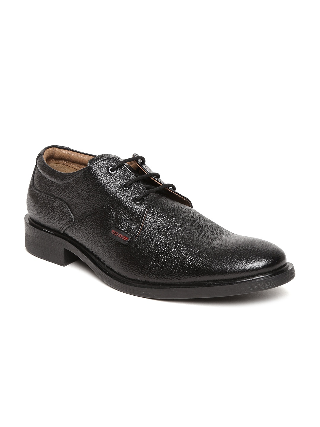 

Red Chief Men Black Genuine Leather Formal Shoes