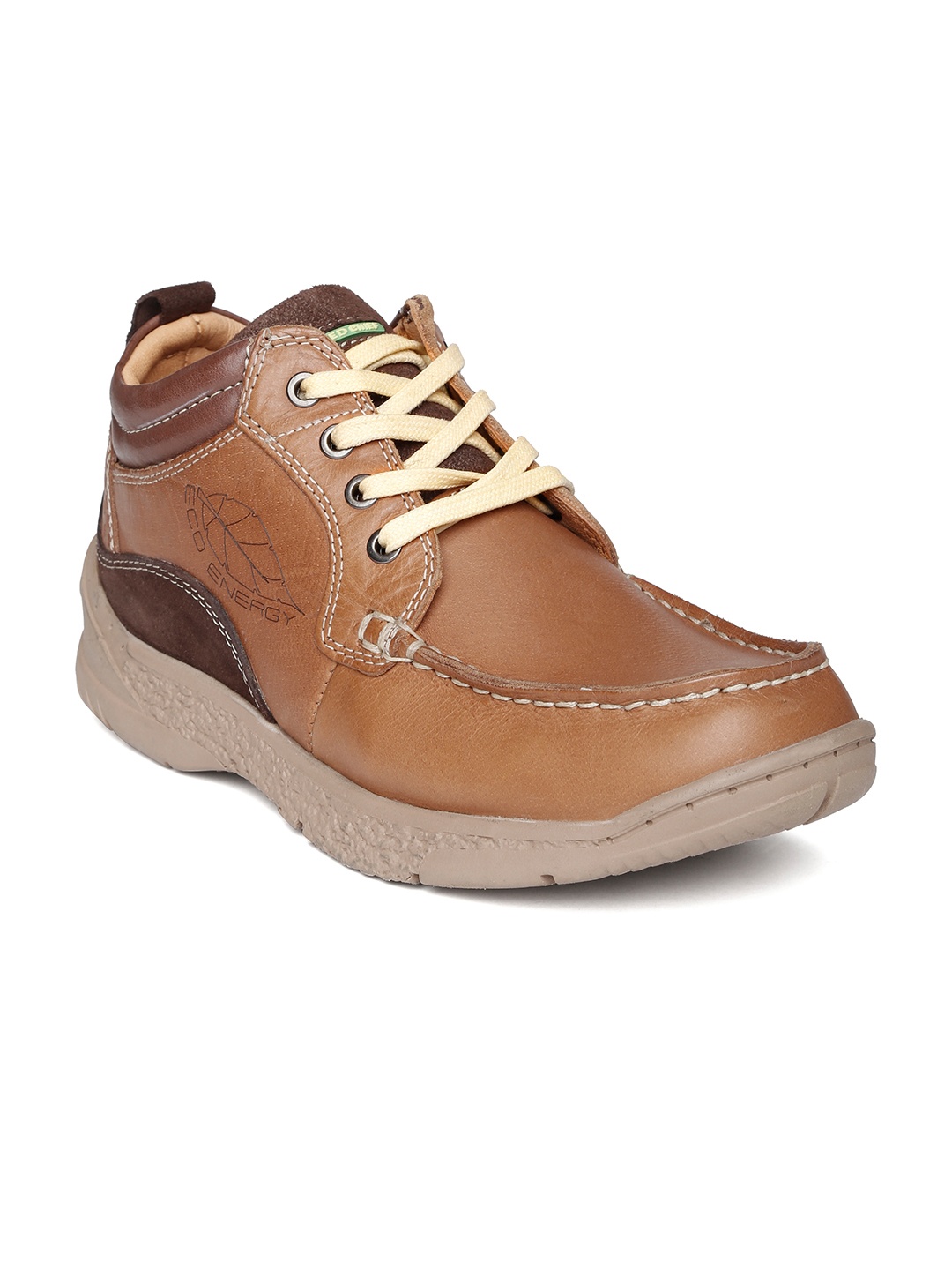

Red Chief Men Tan Brown Solid Leather Flat Boots