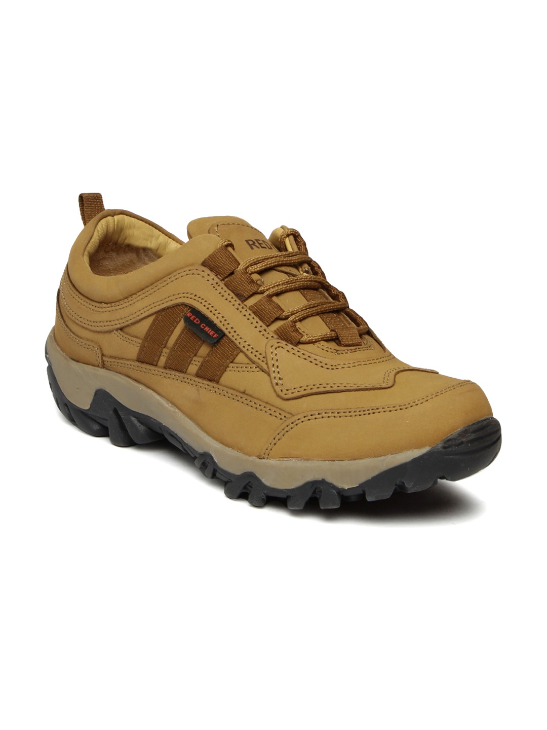 

Red Chief Men Brown Leather Solid Sneakers