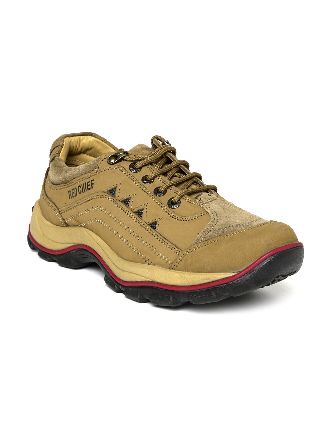 

Red Chief Men Leather Sneakers, Khaki