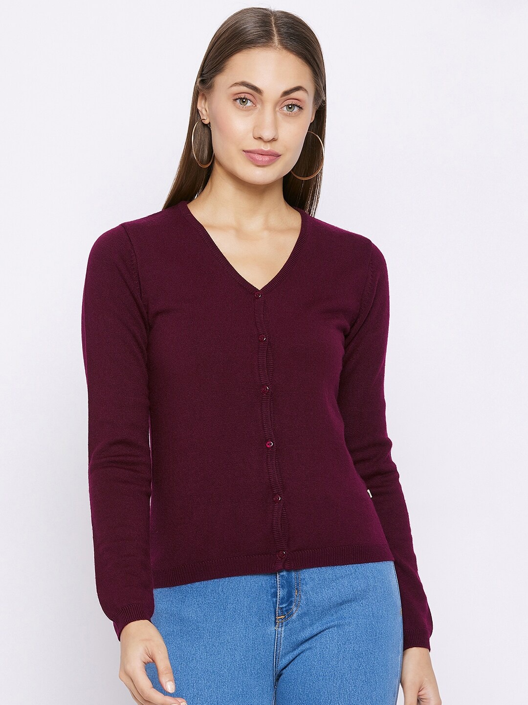 

Madame Women Purple Cardigan