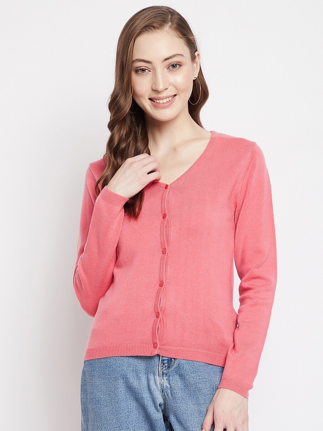 

Madame Women Pink Cardigan