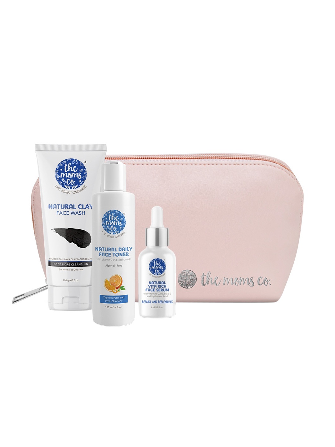 

The Moms Co. 3-Pieces Summer Must-Haves Skin Care Gift Set, White