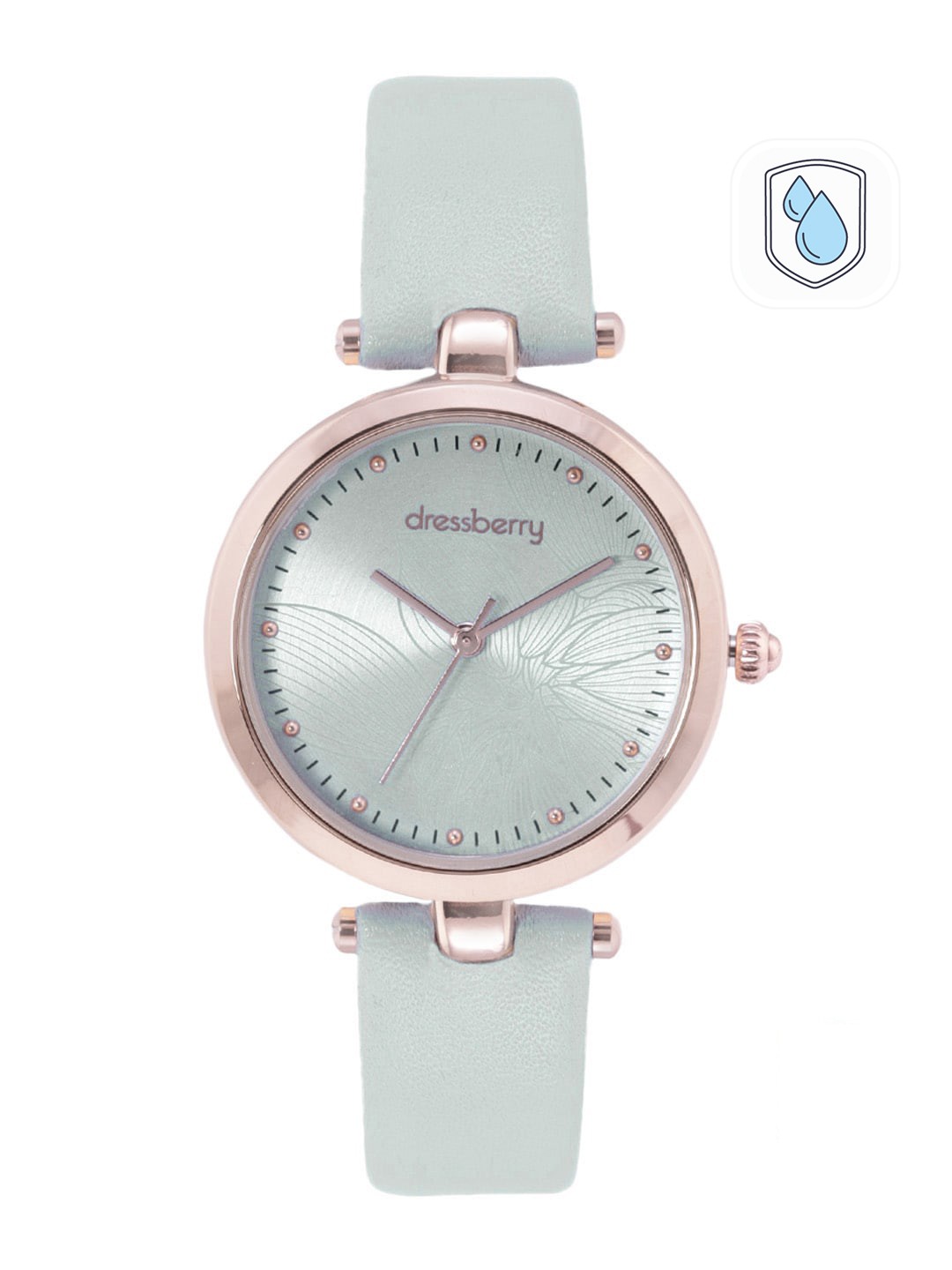 

DressBerry Women Green Printed Dial & Green Leather Straps Analogue Watch AW21-1B