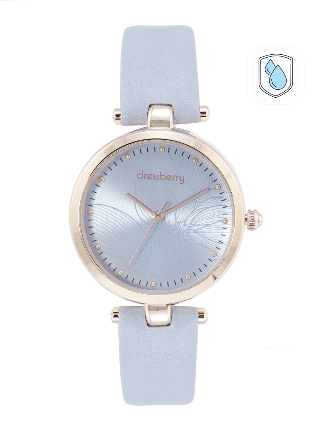 

DressBerry Women Blue Printed Dial & Blue Leather Straps Analogue Watch AW21-1D