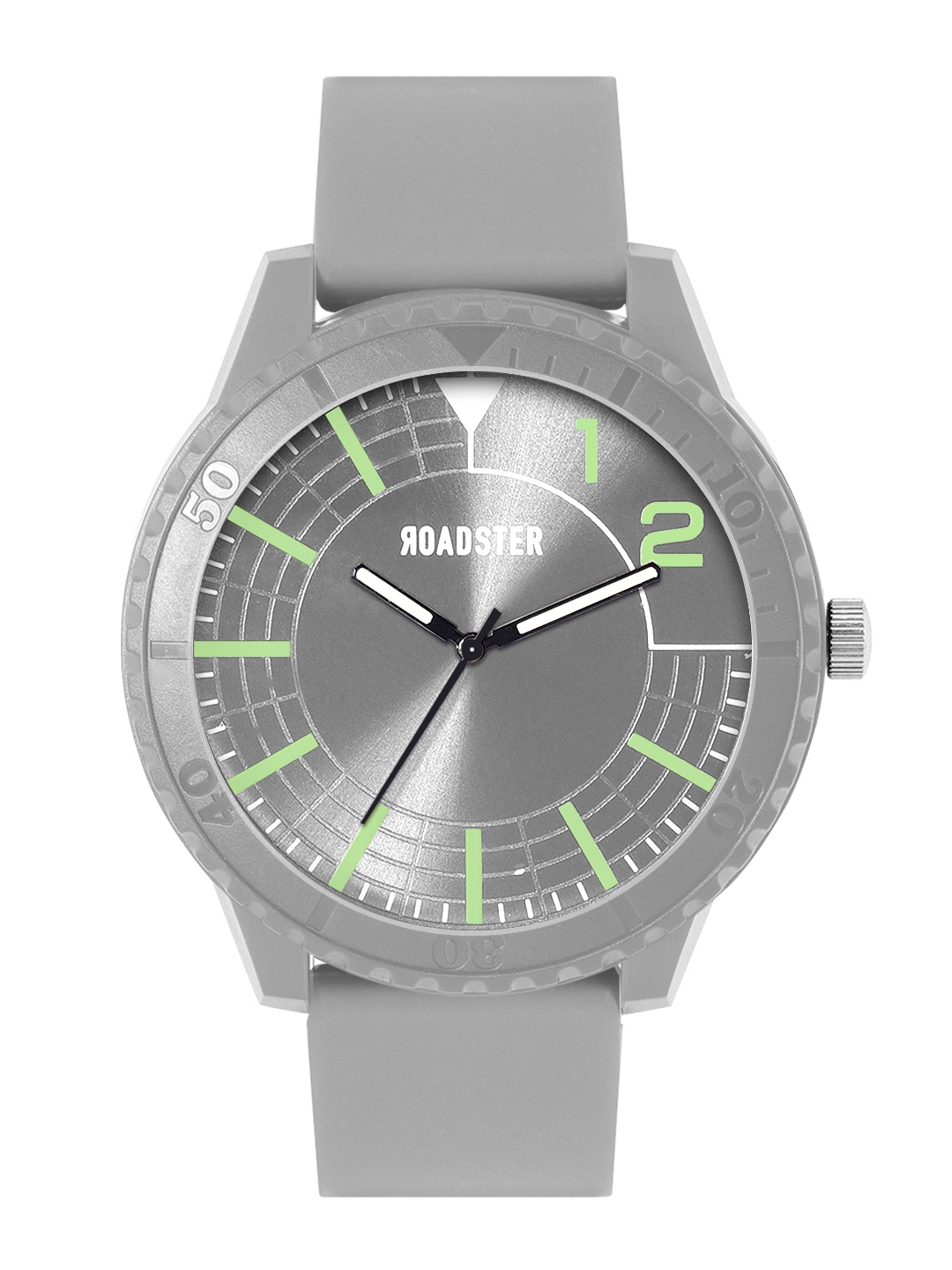 

The Roadster Lifestyle Co Men Grey Printed Dial & Grey Regular Strap Analogue Watch RD-AW21-8B