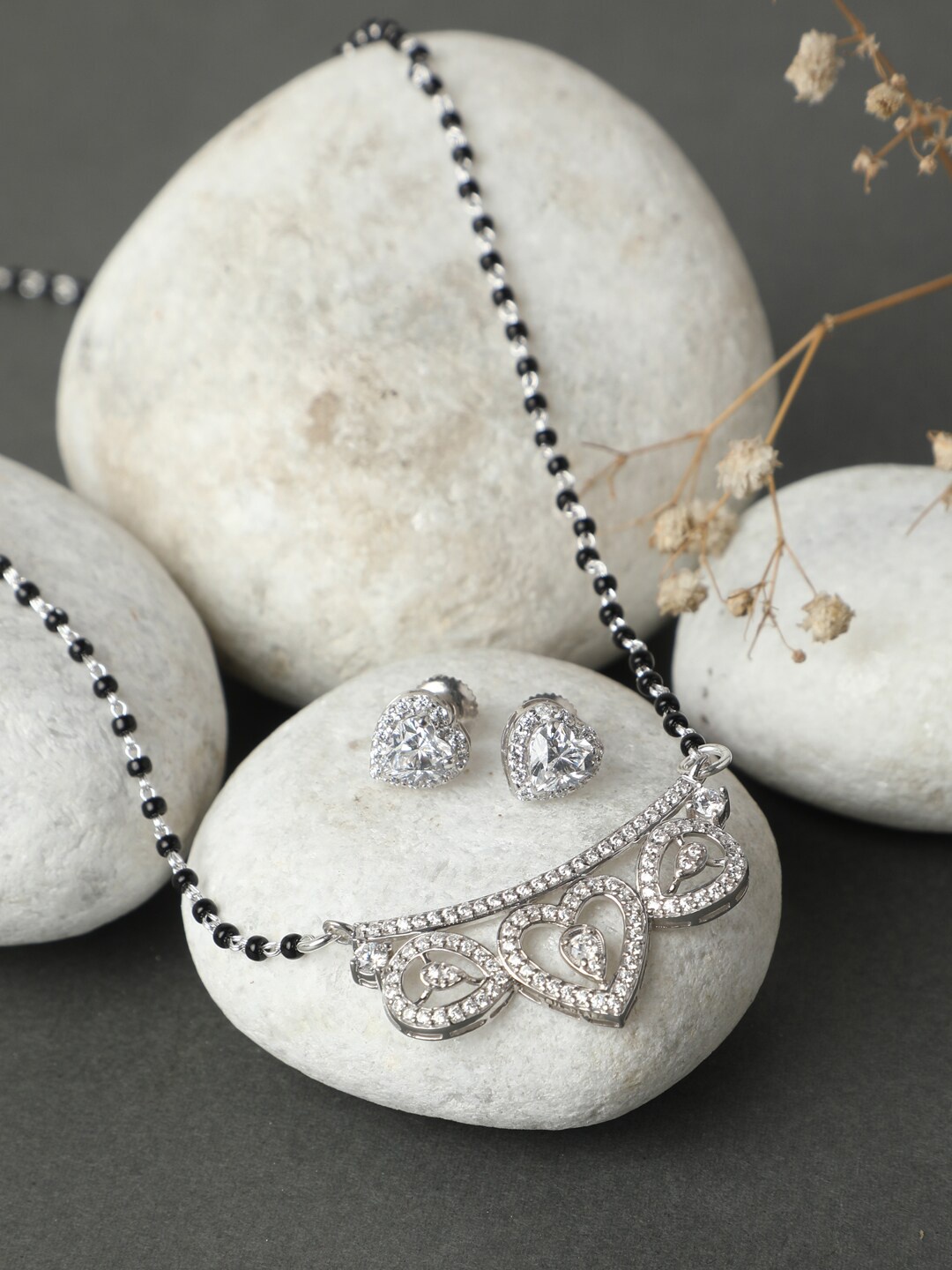 

Clara Silver Eden Mangalsutra Set