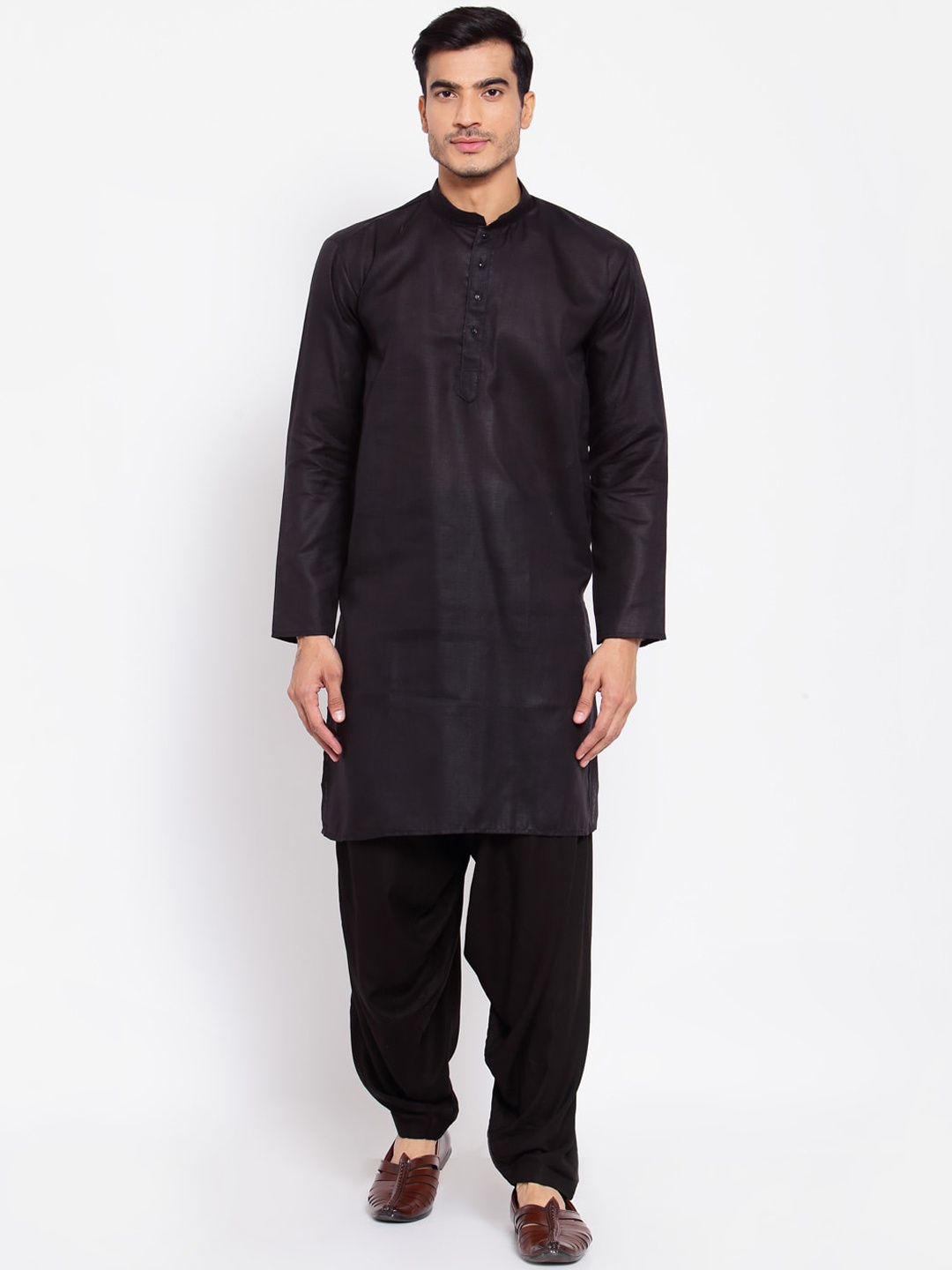 

MAXENCE Men Black Kurta