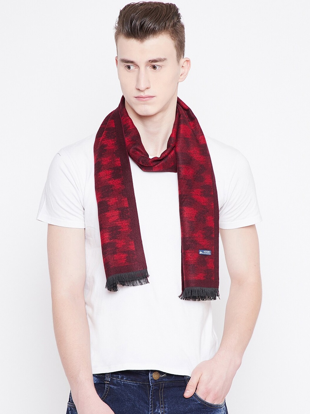 

Alvaro Castagnino Men Maroon Printed Mufflers