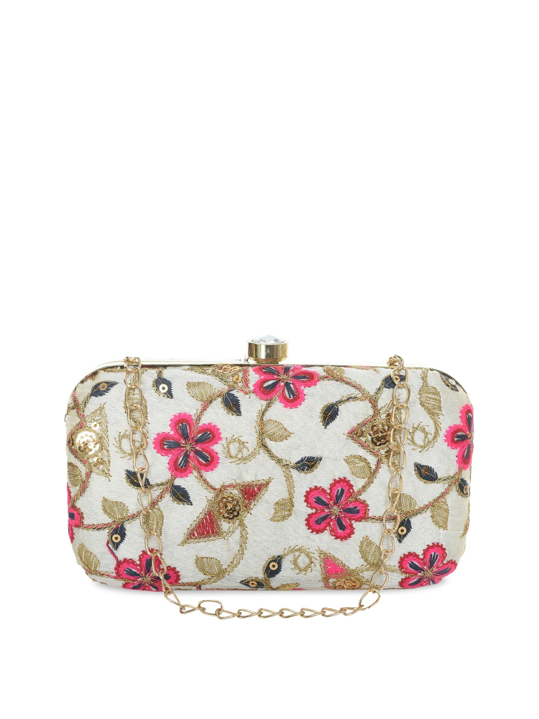 

Kastner Multicoloured Floral Embellished Bucket Sling Bag, Multi