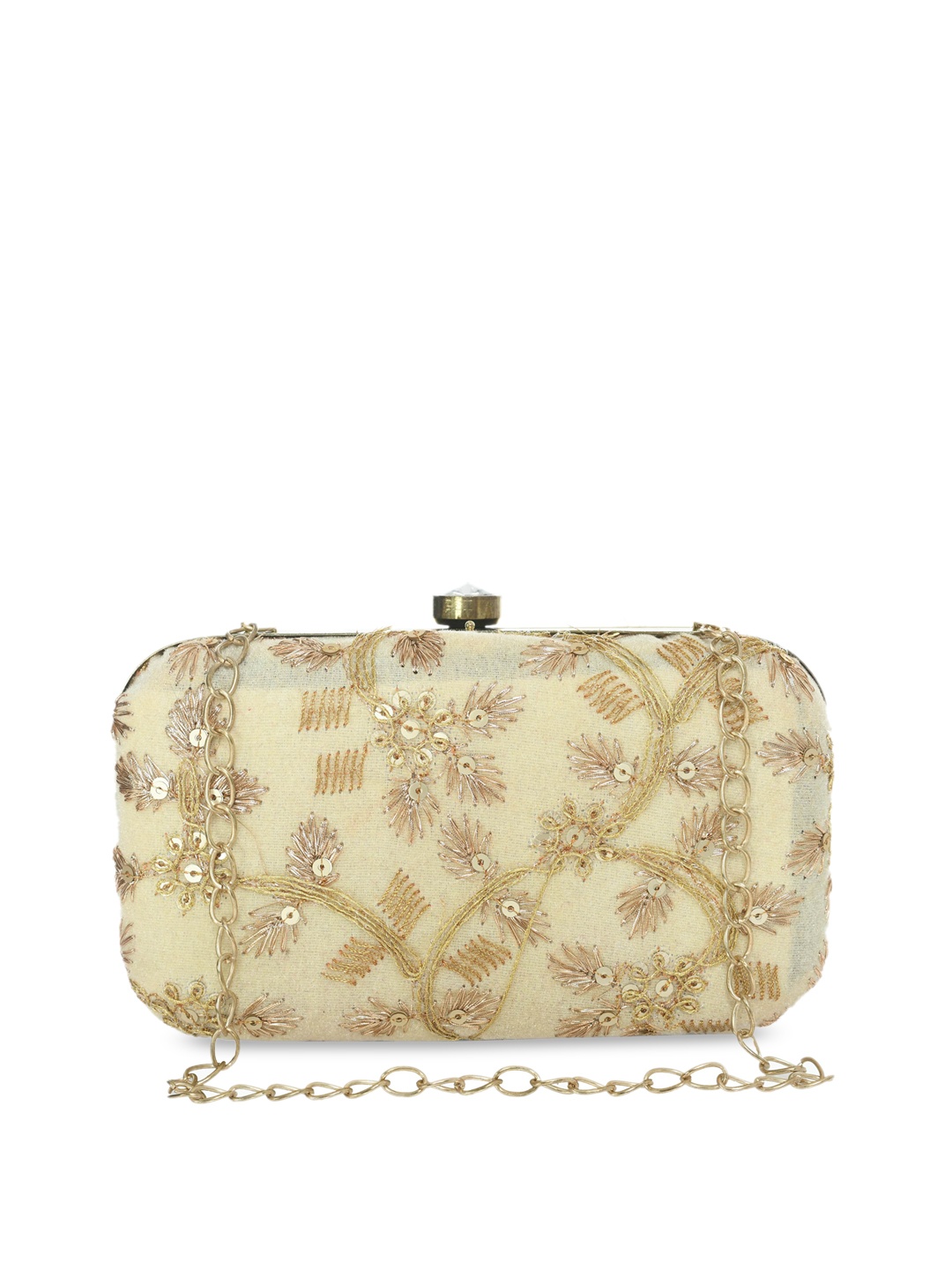 

Kastner Gold-Toned Embellished Box Clutch