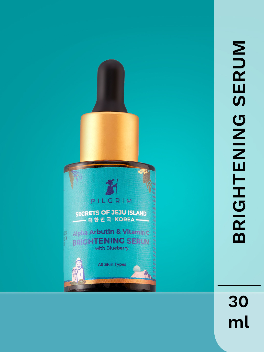 

Pilgrim Alpha Arbutin & Vitamin C Skin Brightening Face Serum For Dark Spot & Pigmentation, Teal