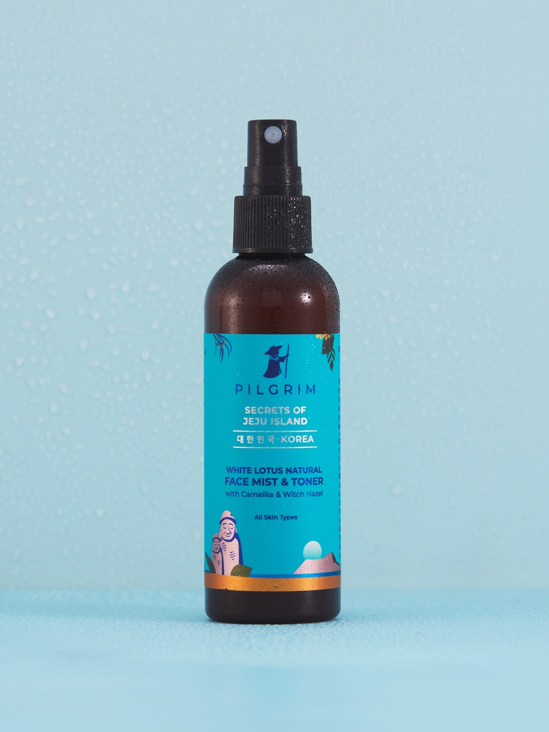 

Pilgrim Alcohol-Free Face Mist & Toner with White Lotus & Camelia, Teal