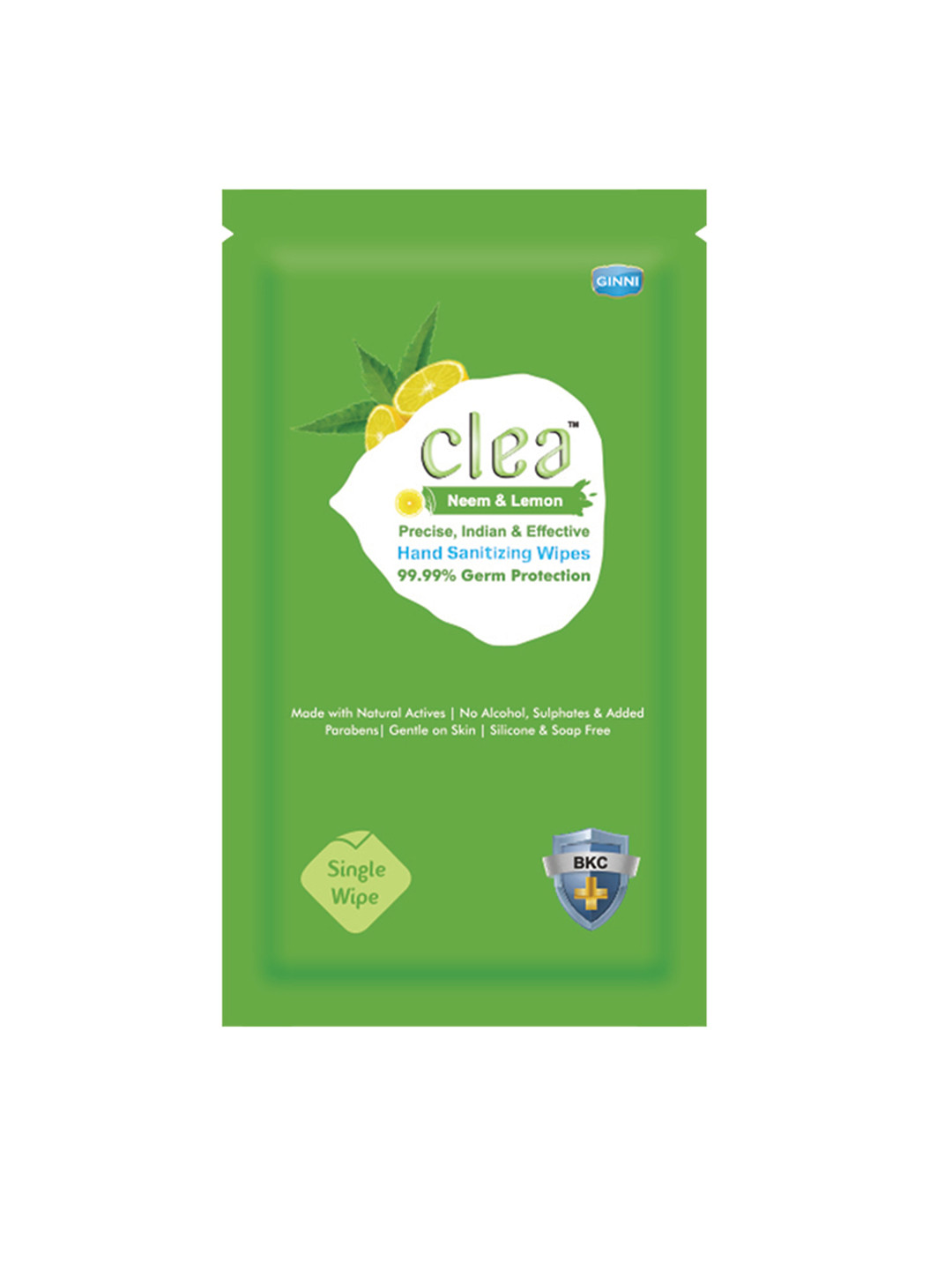 

Clea Pack of 1 Hand Sanitizing Wipes With 99.99% Germ Kill Formula - 50 Wipes Per Pack, White