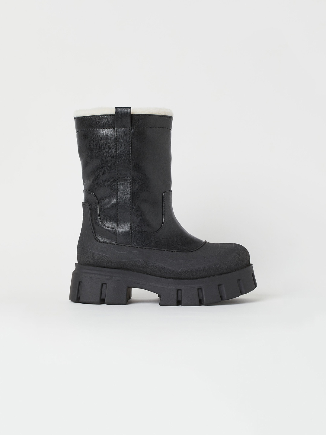 

H&M Women Black Warm-lined boots