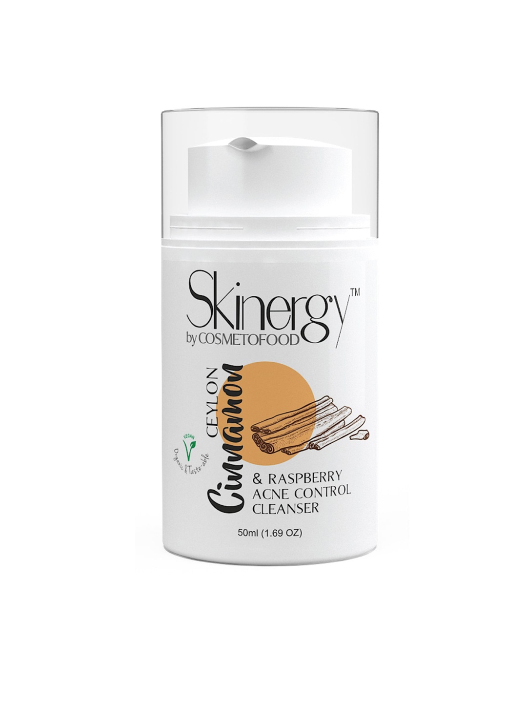

COSMETOFOOD Skinergy Ceylon Cinnamon & Raspberry Acne Control Face Cleanser 50 ml, Multi