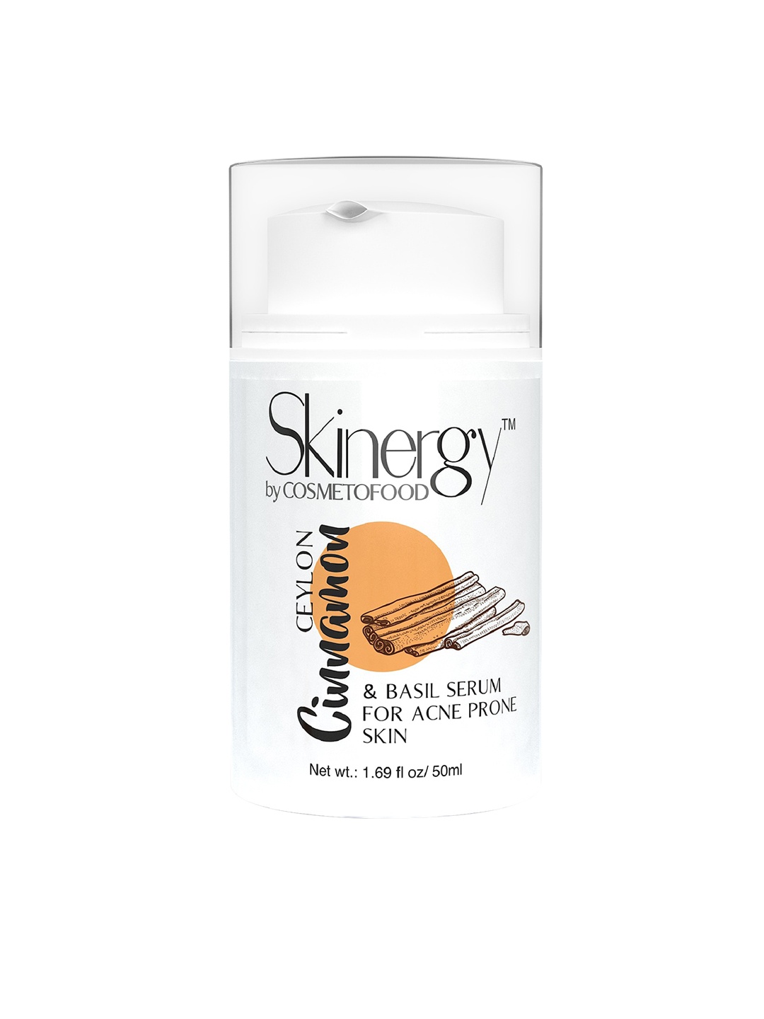 

COSMETOFOOD Skinergy Ceylon Cinnamon & Basil Acne Control Elixir Skin Serum 50 ml, Multi