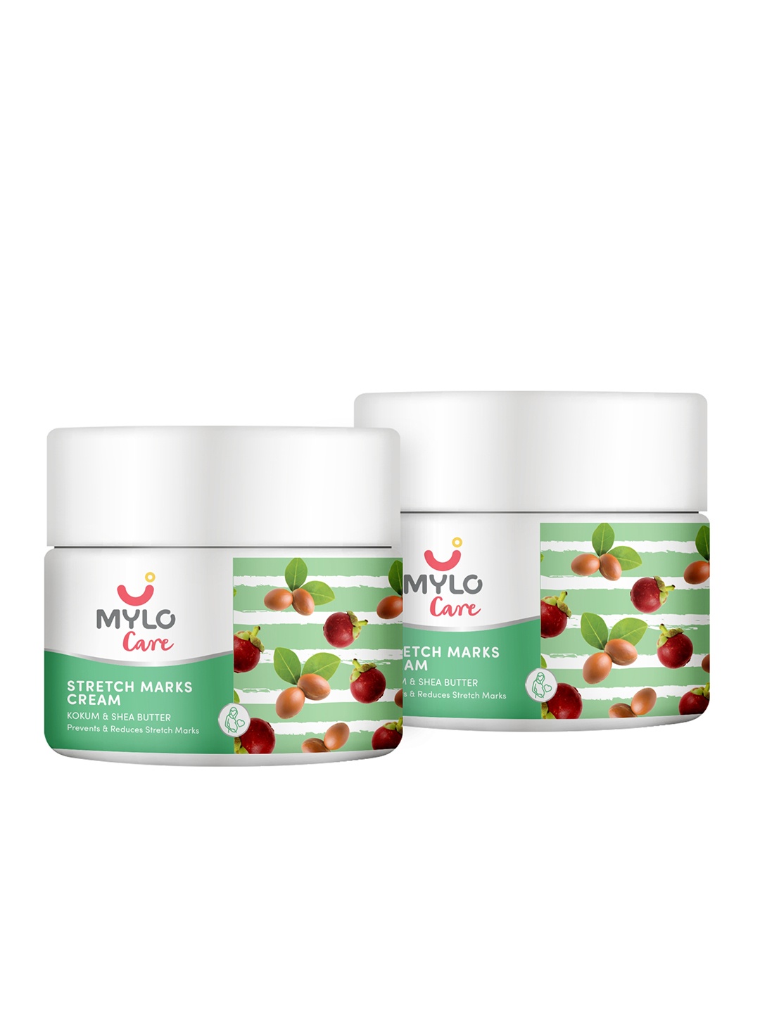 

Mylo Unisex Pack Of 2 Mylo Stretch Marks Cream for Pregnancy - 100 ml (each), White