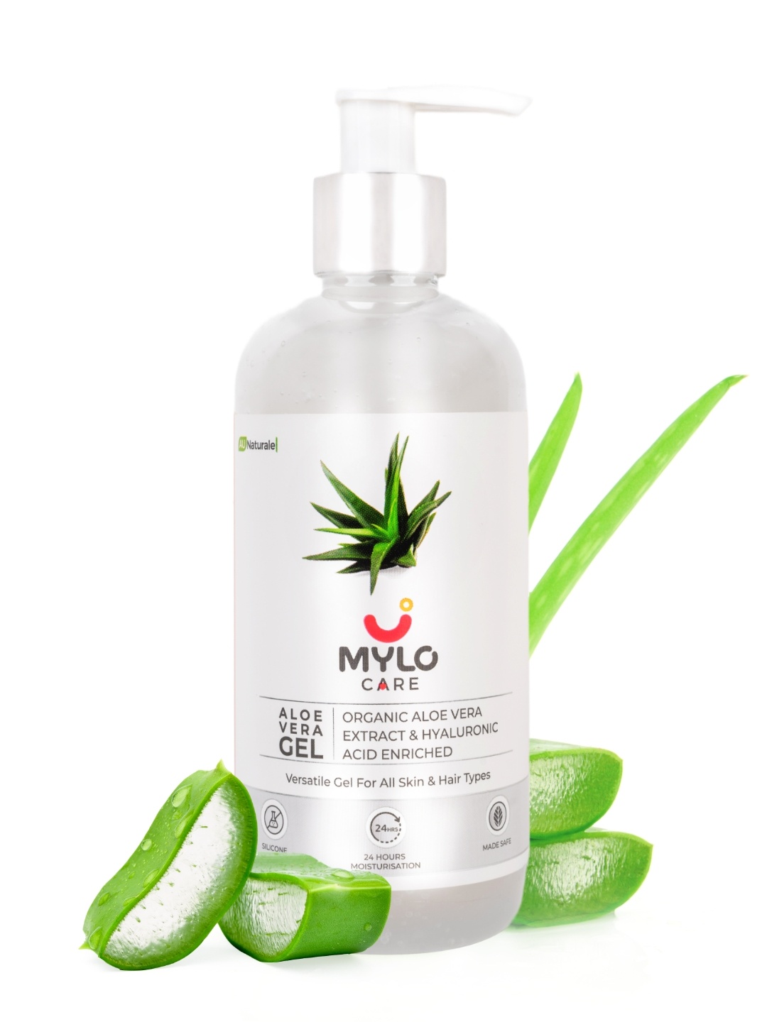 

Mylo Organic Aloe Vera Gel with Hyaluronic Acid - 200ml, White