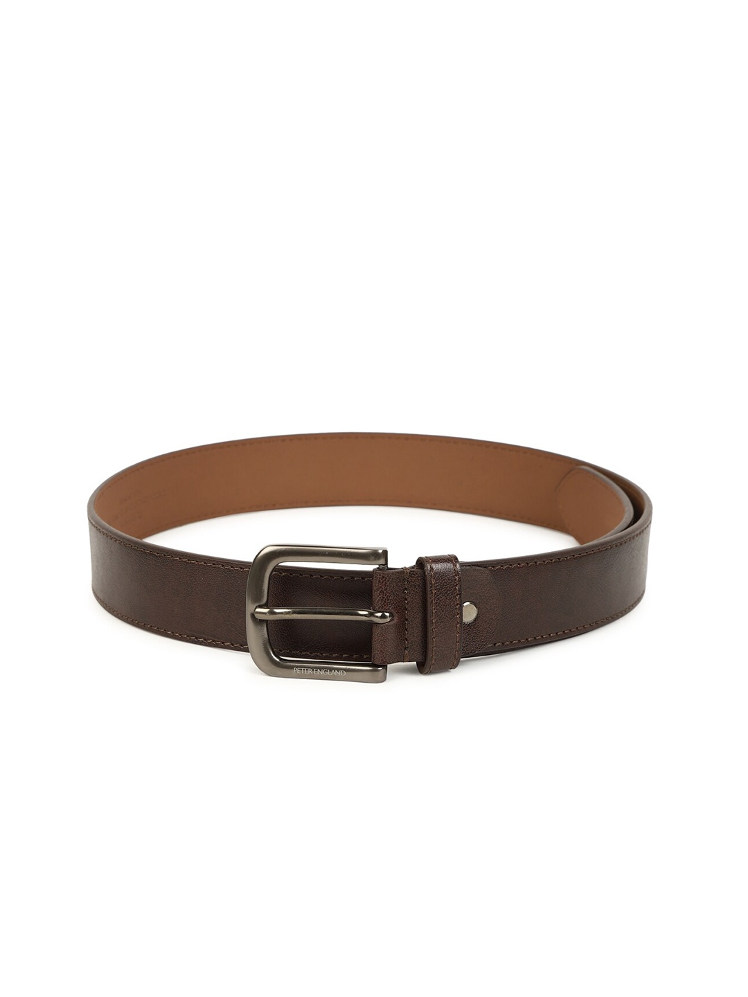 

Peter England Men Brown Leather Belt