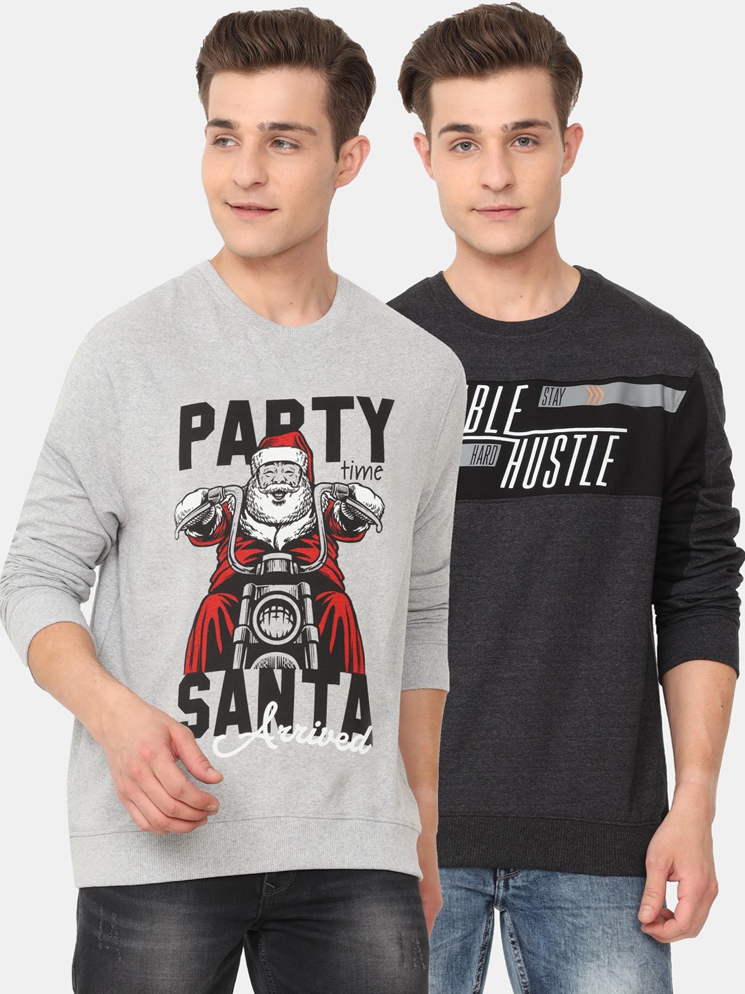 

ARDEUR Men Black Printed Sweatshirt