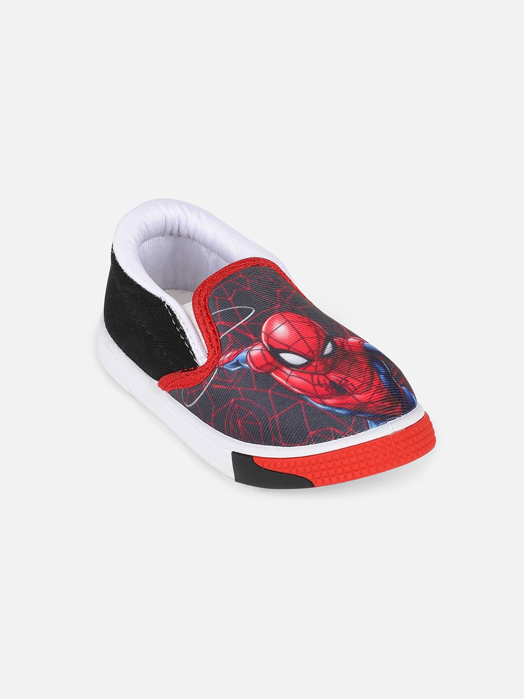 

Kids Ville Boys Black Spider-Man Printed Slip-On Sneakers