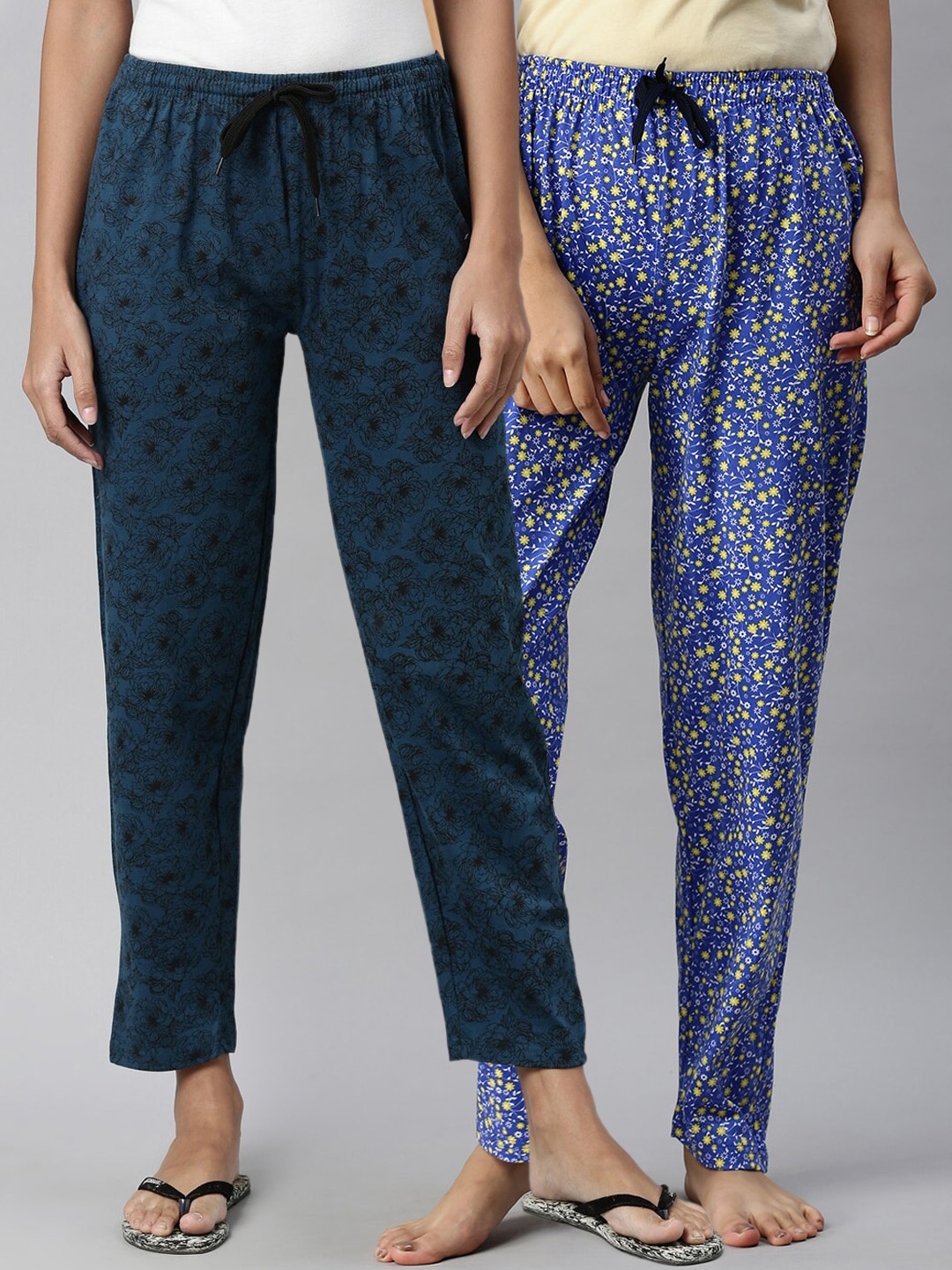 

Kryptic Woman Pack of 2 Teal & Blue Lounge Pants