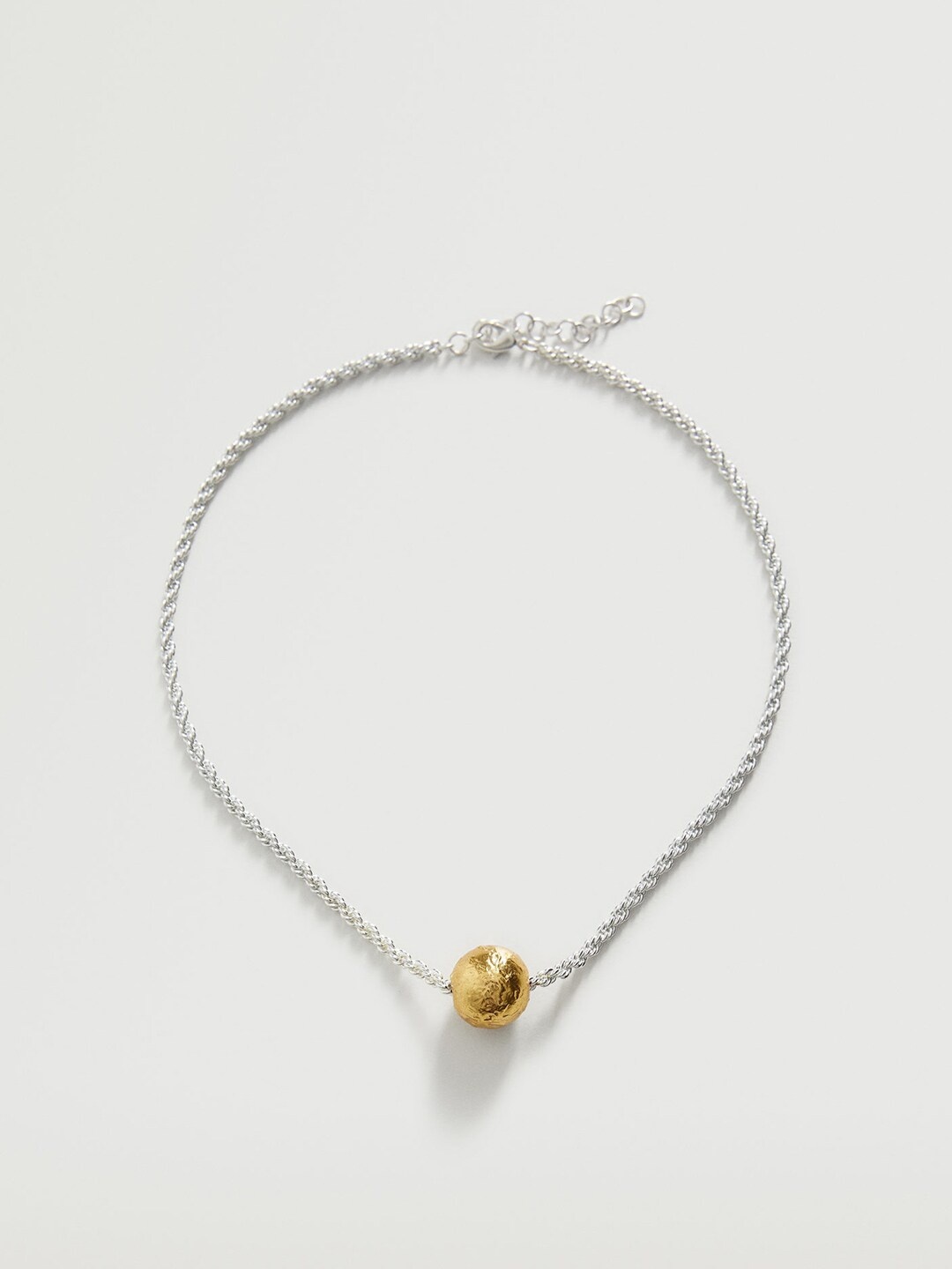 

MANGO Silver-Toned 24K Gold-Plated Link Necklace