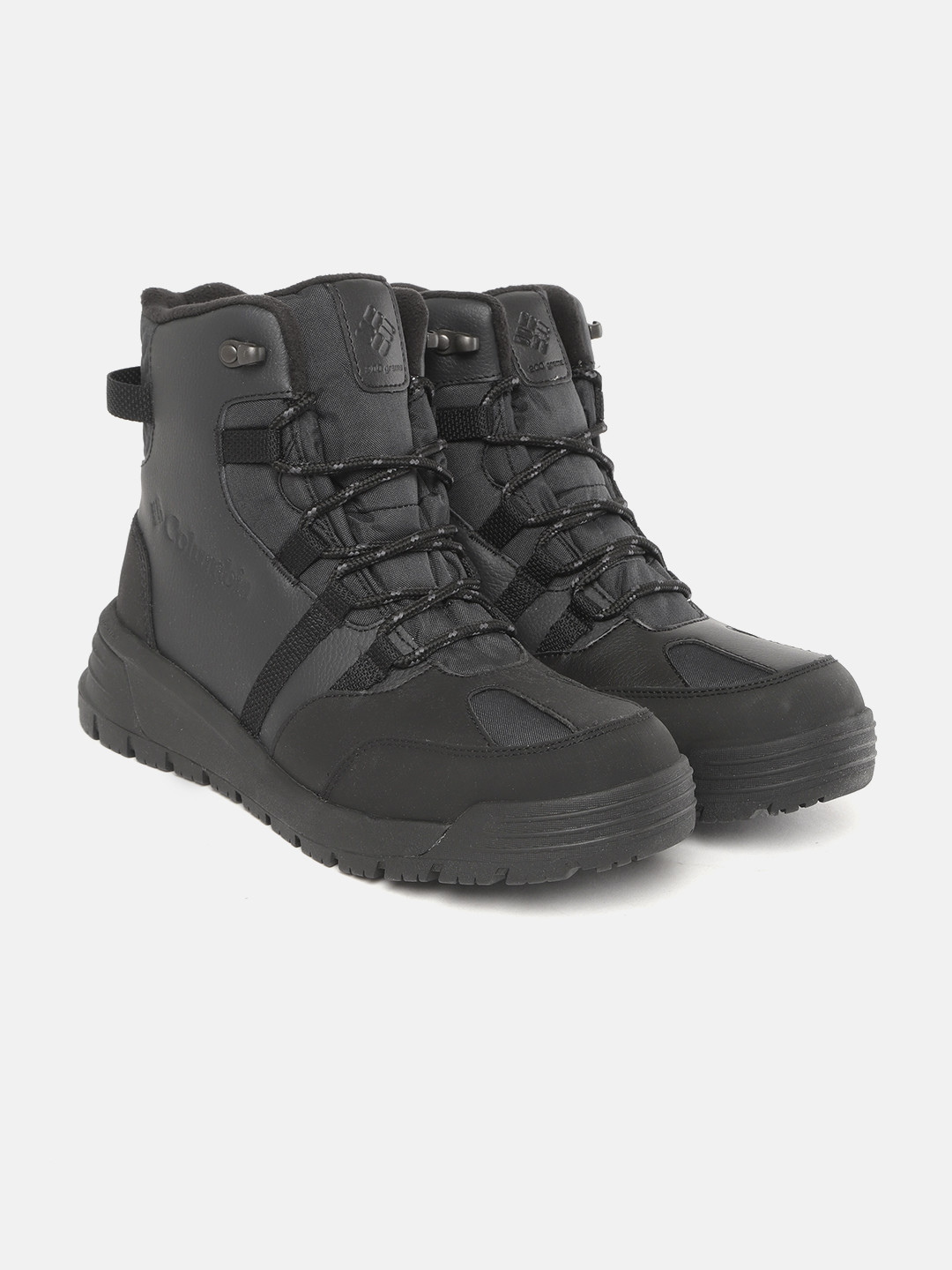 

Columbia Men Black SNOWTREKKER Leather Waterproof Trekking Non-Marking Shoes
