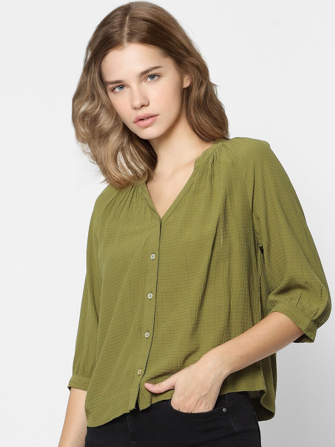 

ONLY Green Regular Top