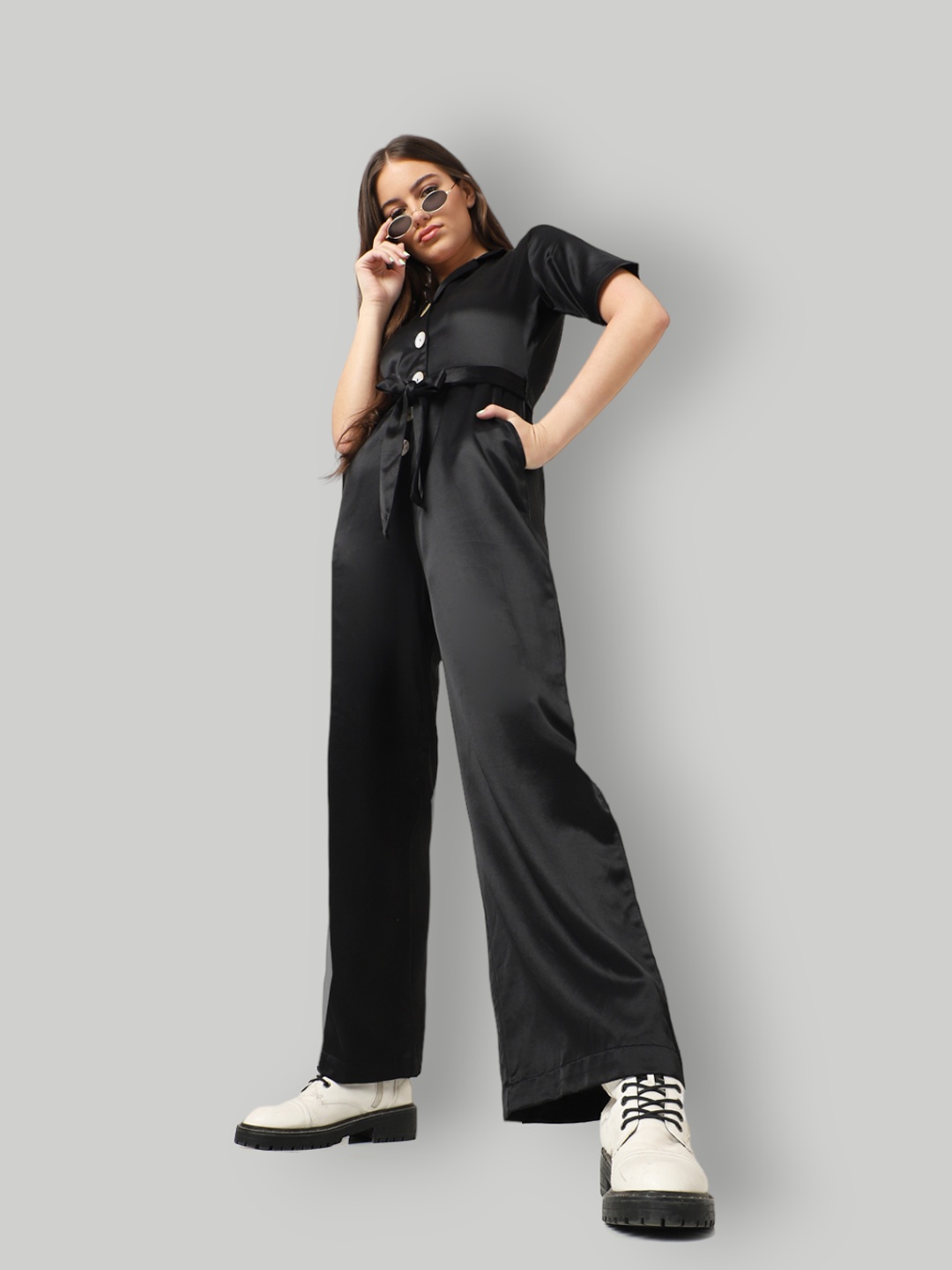 

ONLY Black & White Basic Jumpsuit