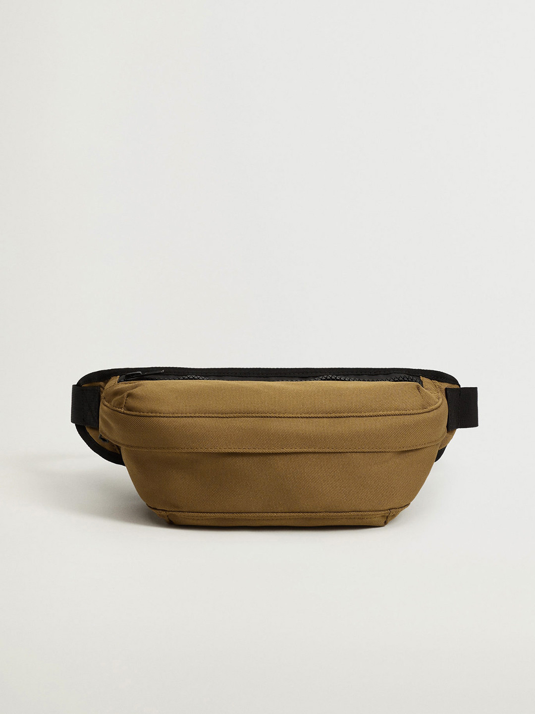 

MANGO MAN Camel Brown Solid Fanny Pack