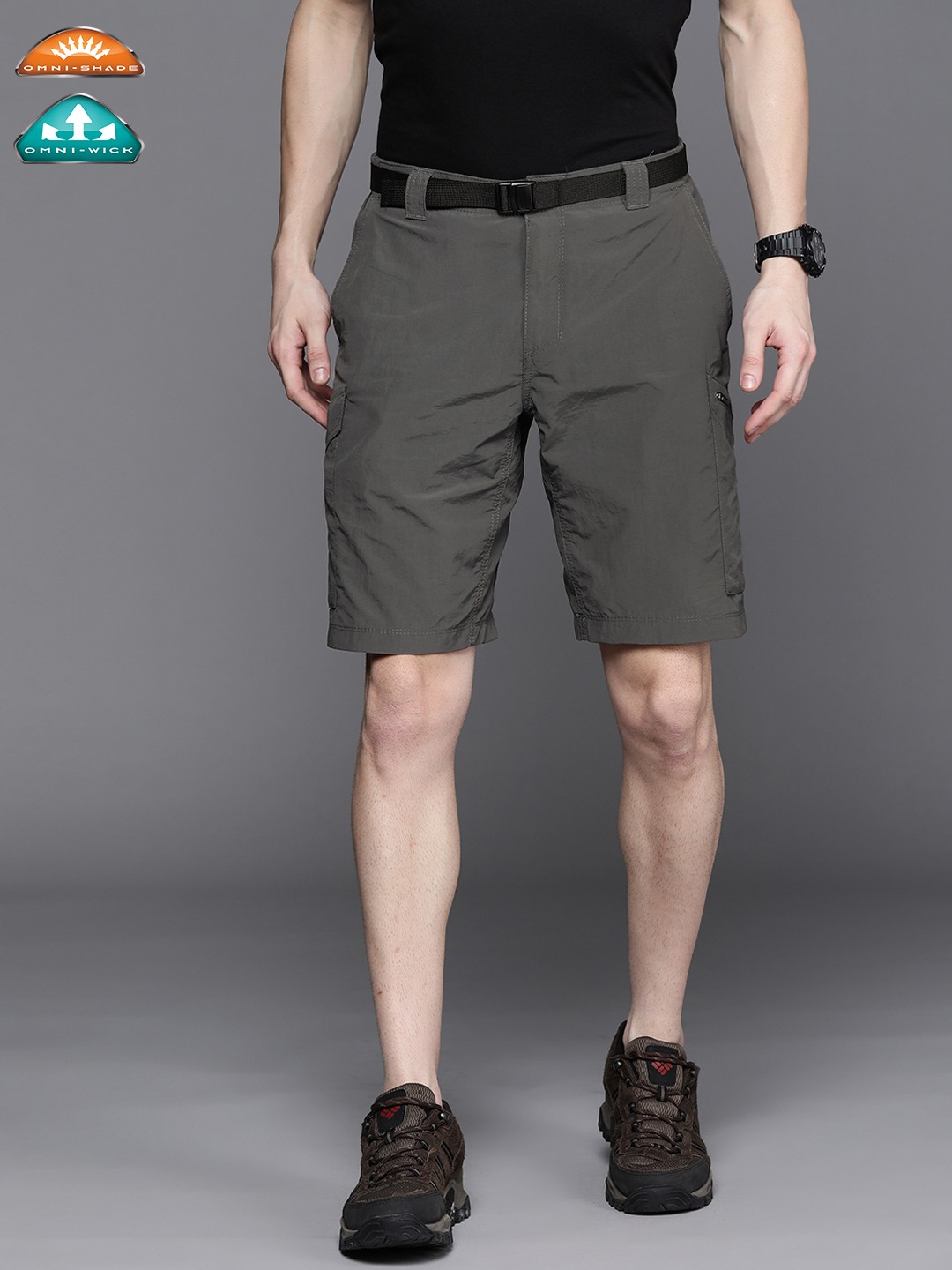 

Columbia Men Grey Cargo Shorts