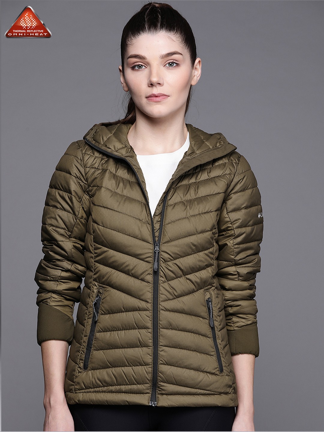 

Columbia Women Green Insulator Outdoor Padded Jacket