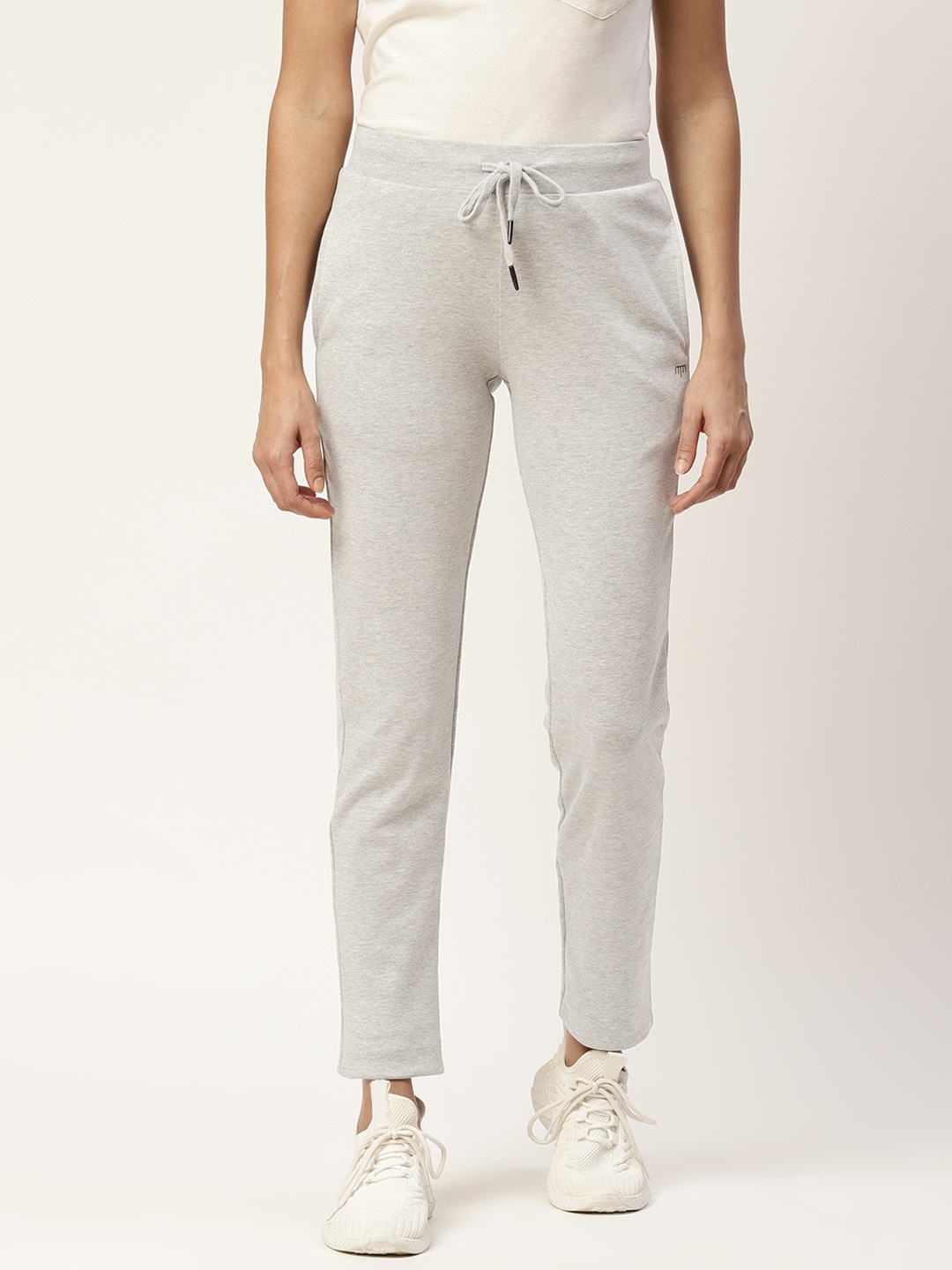 

Madame Women Grey Solid Regular Fit Joggers
