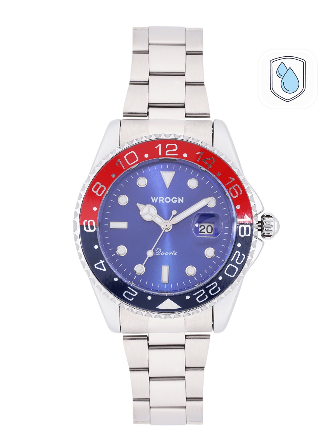 

WROGN Men Blue Analogue Watch MFB-PN-W4036G