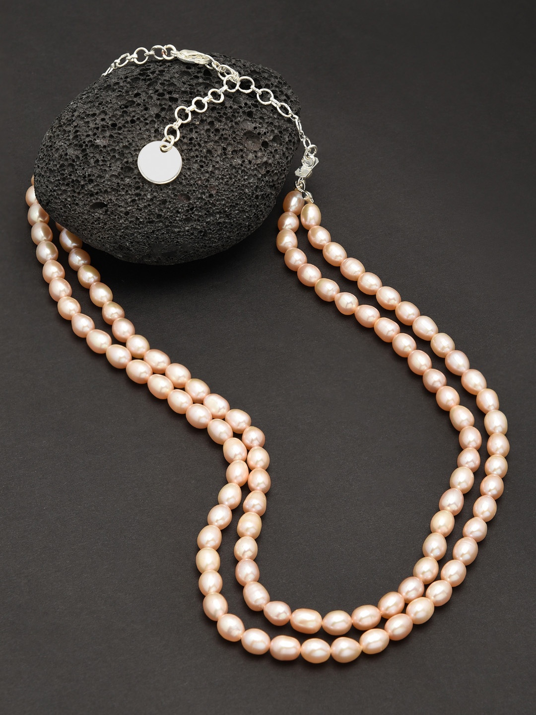 

Zaveri Pearls Gold-Toned & Silver-Toned Brass Silver-Plated Necklace